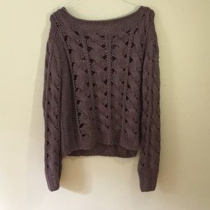 Purple Knit Sweater